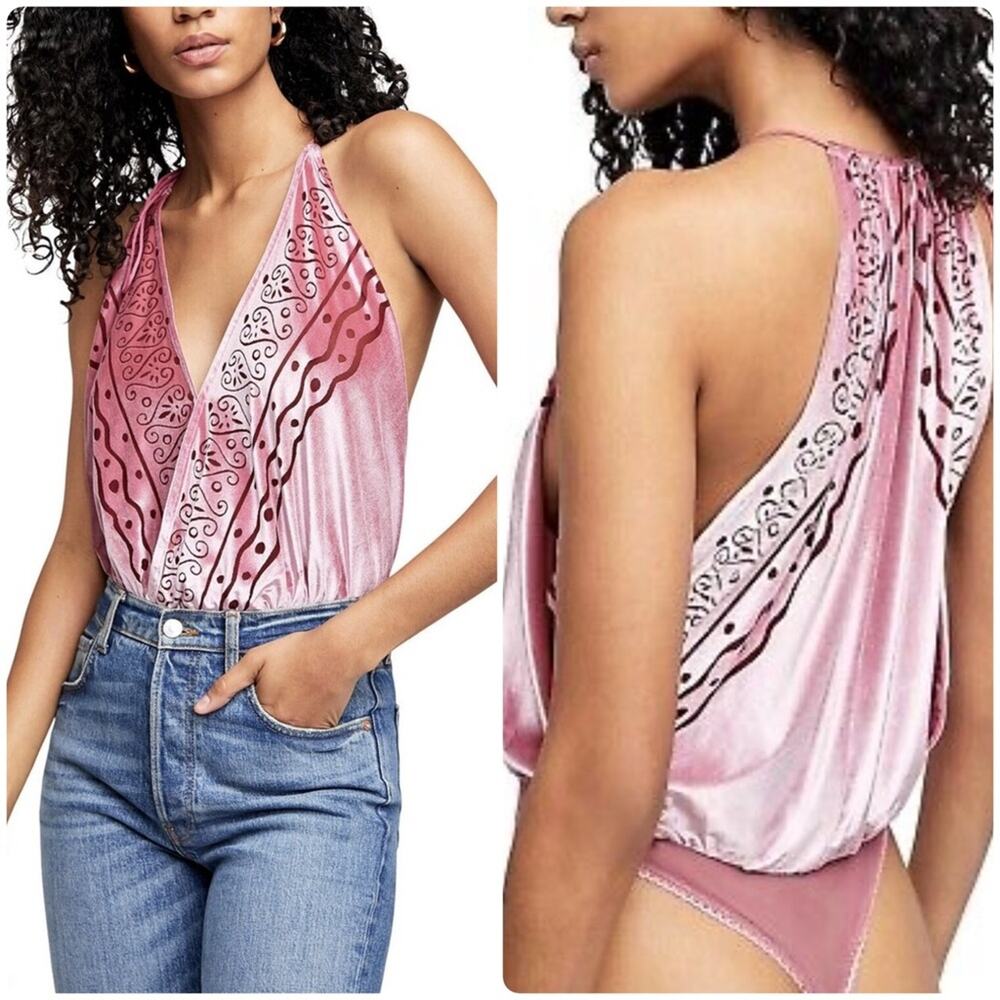 FREE PEOPLE Body Talk Bodysuit in Antique Shell